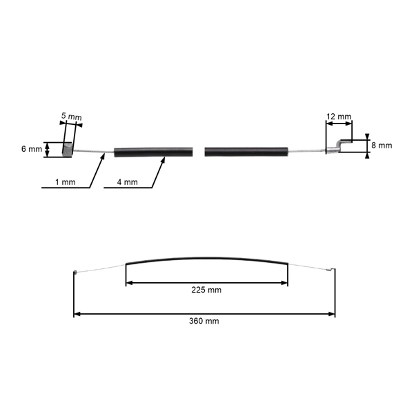 Lanko plynovej rukoväte pre motorové píly Husqvarna 120 125 Partner P340S P350S P360S McCulloch CS35S (OEM 574226701)