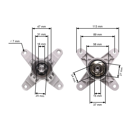 Mandrela žacieho noža pre záhradné stroje MTD Bolens Gutbrod (OEM 618-0138 618-0138A 618-0412 918-0138 918-0138A 918-0142 918-0142C)