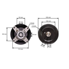 Mandrela žacieho noža pre záhradné traktory Cub Cadet MTD Toro (OEM 618-04456 618-04456A 618-04461 918-04456A 918-04456B 918-04461 918-04461A 112-0460)