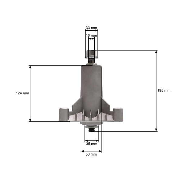 Mandrela žacieho noža pre záhradné traktory Husqvarna Jonsered Partner McCulloch Craftsman Poulan (OEM 532165579 165579)