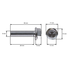 Mandrela žacieho noža pre záhradné traktory Husqvarna Jonsered Partner McCulloch Craftsman Poulan (OEM 532192870 587819701 532192872 187292 192870)