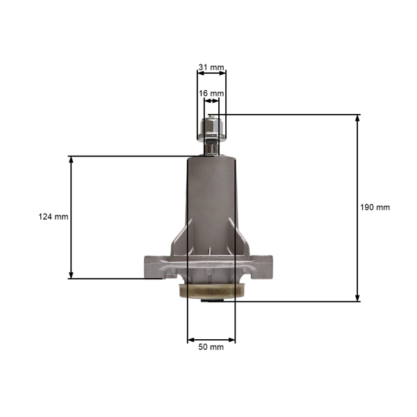 Mandrela žacieho noža pre záhradné traktory Husqvarna Jonsered Partner McCulloch Craftsman Poulan (OEM 532192870 587819701 532192872 187292 192870)