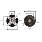 Mandrela žacieho noža pre záhradné traktory MTD Cub Cadet (OEM 618-04474A)