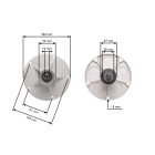 Mandrela žacieho noža pre záhradné traktory MTD Murray (OEM 1001200 1001200MA 1001709MA 1001046)