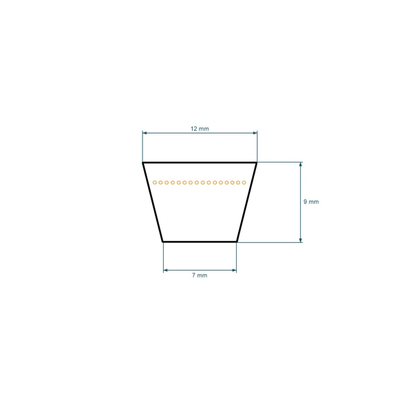 Mitsuboshi klinový remeň pohonu nožov Castelgarden F72 13 mm x 1250 mm x 1300 mm (35061423/0, 135061423/0, 35061424/0, 135061424/0)