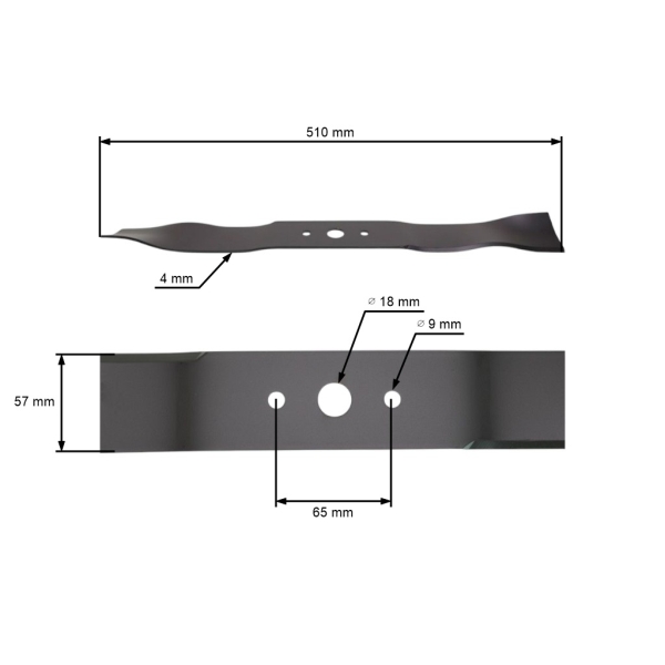 Mulčovací nôž 51 cm (20") pre Brill Castel Garden Cooper Gardena Honda Stiga Dolmar (OEM 1136-1029-01 81004381/1 664.004.381 181004381/1)