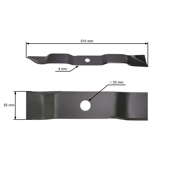 Mulčovací nôž 51 cm (20") pre motorové kosačky AL-KO Alko (OEM 118 995 440126 462705 479143)