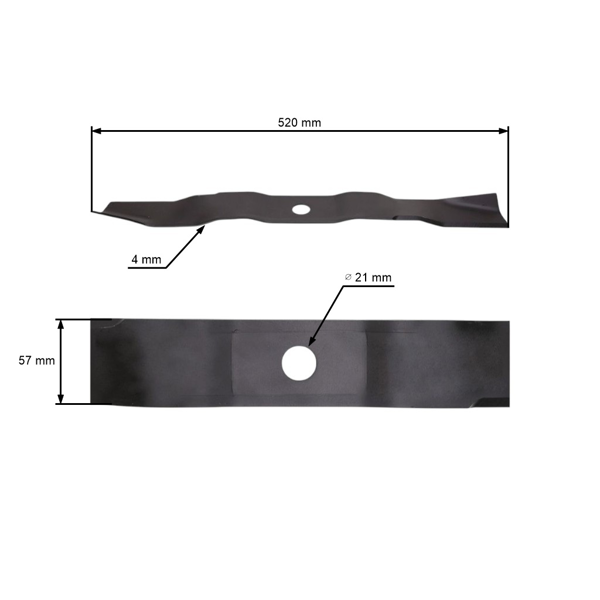 Mulčovací nôž 52 cm (20") pre záhradné traktory Murray (OEM 95103 095103MA 095103E701 095103E701MA)