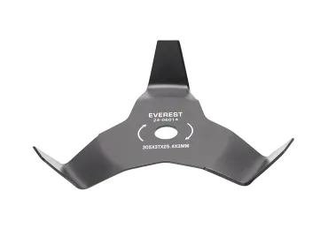 Mulčovací oceľový nôž 3 zubý rozmer 305 mm x 25,4 mm x 3,0 mm pre krovinorezy a motorové vyžínače