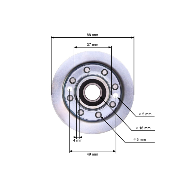 Napínacia kladka klinového remeňa pre záhradné traktory Castel Garden Stiga Honda AL-KO Husqvarna Solo (OEM 531005562 80256-Y09-003 G25601555E0 BCG2560155)