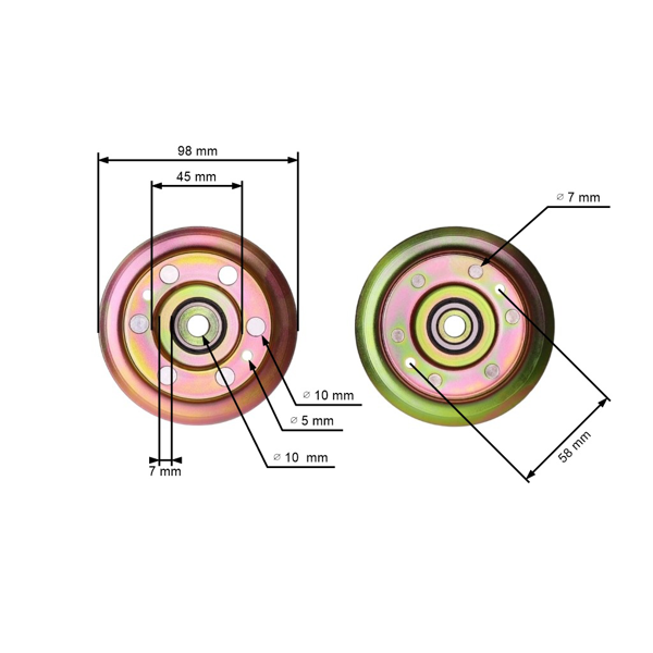 Napínacia kladka klinového remeňa pre záhradné traktory Husqvarna Partner Jonsered McCulloch Poulan Craftsman Ryobi (OEM 532173437 532165888 173437 165888)