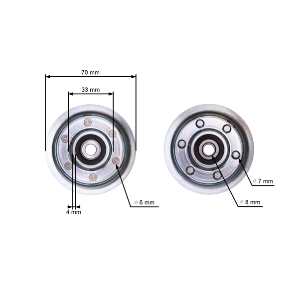 Napínacia kladka klinového remeňa pre záhradné traktory Husqvarna Partner Jonsered McCulloch Poulan (OEM 532436812)