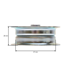 Napínacia kladka klinového remeňa pre záhradné traktory Husqvarna Partner Jonsered McCulloch Poulan (OEM 532436812)