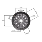 Napínacia kladka klinového remeňa pre záhradné traktory Murray Snapper (OEM 774089 774089MA 91801 91801MA M774089 M91801)