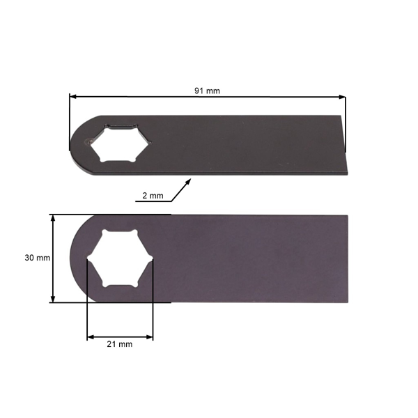 Nôž 9,1 cm (4") pre vertikutátory Kynast Topgarden MTD Gutbrod (OEM 742-0825 742-0825A 00.1857.38 111.000.369)