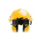 Ochranná prilba s chráničmi sluchu pre motorové píly krovinorezy a ďalšiu záhradnú techniku