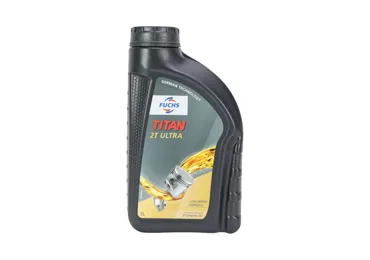 Olej Fuchs Titan Ultra 2T 1,0 L pre motorové píly krovinorezy a ďalšiu záhradnú techniku (OEM 602075697)