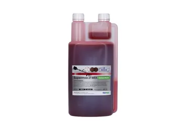 Olej Supermax 2T MIX 1,0 L červený pre motorové píly krovinorezy a ďalšiu záhradnú techniku