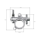Olejové čerpadlo pre Čínske motorové píly a píly z hobbymarketov modely 2500 a 3800