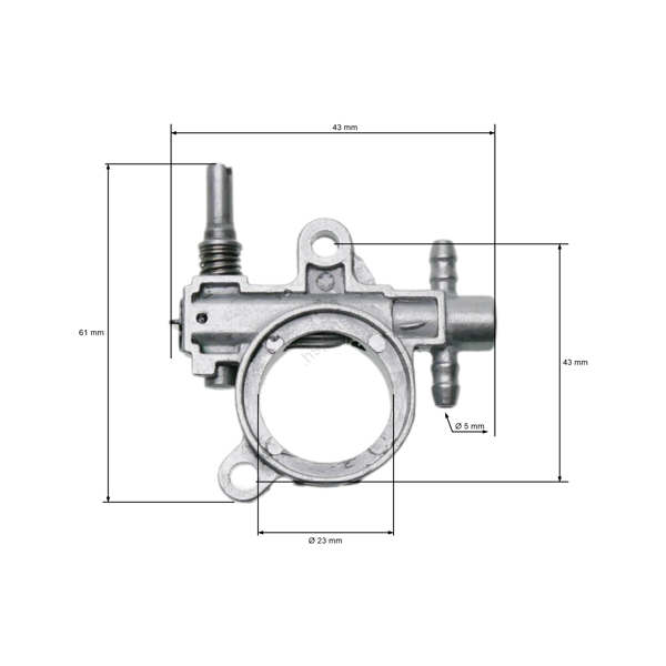 Olejové čerpadlo pre Čínske motorové píly a píly z hobbymarketov modely 2500 a 3800