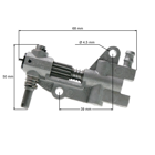 Olejové čerpadlo pre reťazové píly NAC CST45-40 CST61-50 UR-CST52-45OW CedrusT4518 T5018 Grizzly BKS 350/400 CASTORAMA PP45/YD 45 CedrusT4518 T5018 Harder PN4500