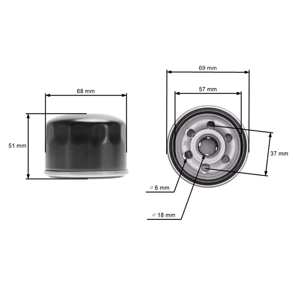 Olejový filter pre motory Zongshen XP380 XP420 XP620 MTD Thorx OHV Loncin (OEM 100004088-0001 751-11501)