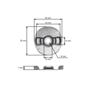 Opravná súprava štartéra pre motory Honda GX120 GX160 GX200 5,5 PS - 6,5 PS