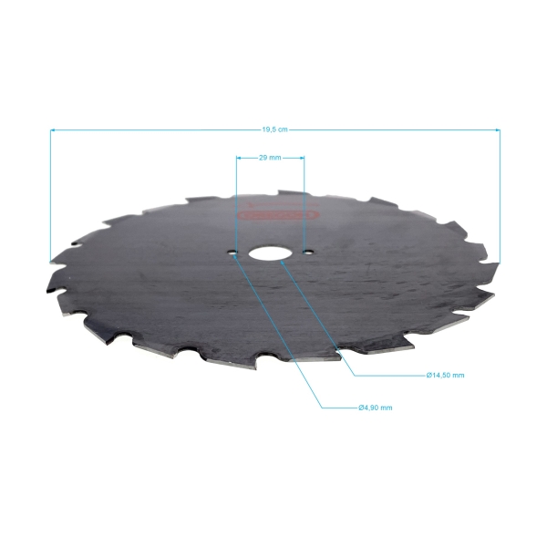 Oregon oceľový žací nôž Maxi 22 zubový rozmer 200 mm x 1,5 mm x 20 mm pre krovinorezy Stihl