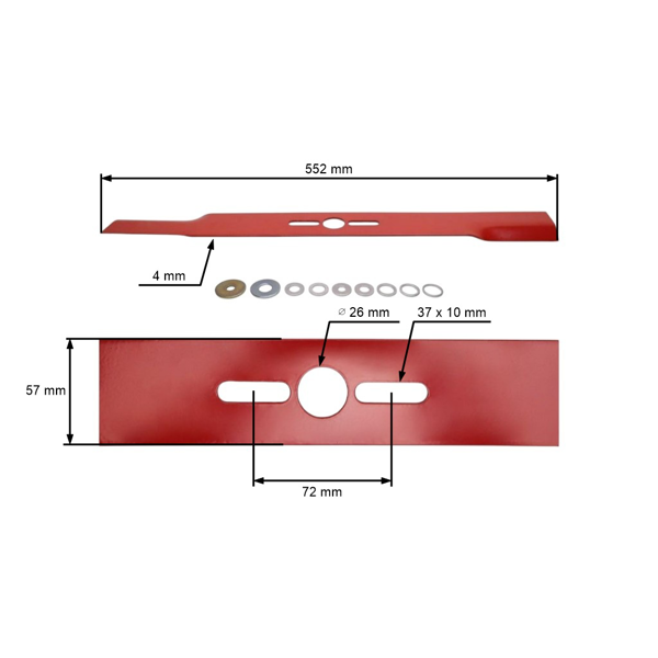 Oregon univerzálny žací nôž s rekučnou podložkou pre kosačky