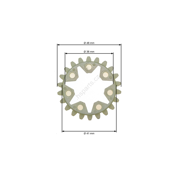 Ozubené koleso olejového čerpadla pre motorové píly Stihl MS380 MS381 038 (OEM 11196421501)
