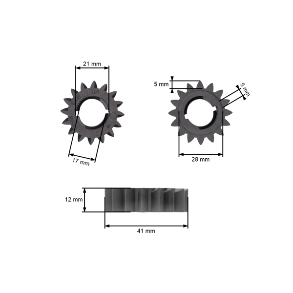 Ozubené kolo elektrického štartéru pre motory Briggs & Stratton Craftsman Toro AL-KO Alko John Deere Sabo Wolf 8,0 PS - 25,0 PS (OEM 691280 693059 695708)