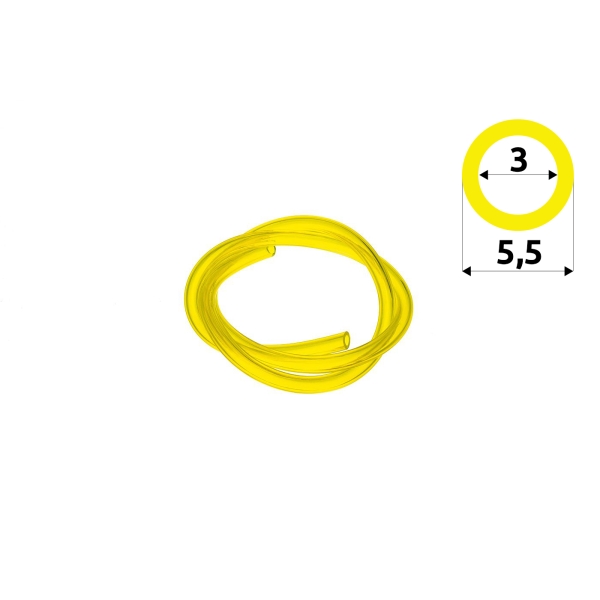 Palivová hadička 3,0 mm x 5,5 mm x 1,0 m