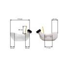 Palivová nádrž pre čínske krovinorezy a z hobbymarketov s objemom motora 26 cm3