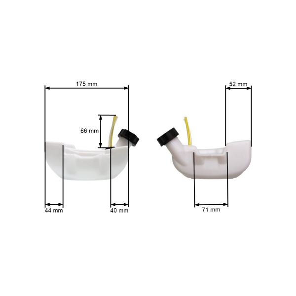 Palivová nádrž pre čínske krovinorezy a z hobbymarketov s objemom motora 26 cm3