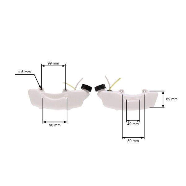 Palivová nádrž pre čínske krovinorezy a z hobbymarketov s objemom motora 43 cm3 52 cm3