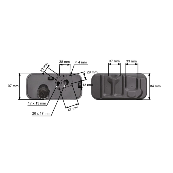 Palivová nádrž pre motory Briggs & Stratton (OEM 494406)