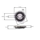 Palivová nádrž pre motory Honda GX240 GX270 (OEM 17510-ZE2-010ZA 17510ZE2020ZA)
