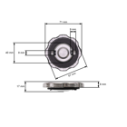Palivová nádrž pre motory Honda GX240 GX270 (OEM 17510-ZE2-010ZA 17510ZE2020ZA)