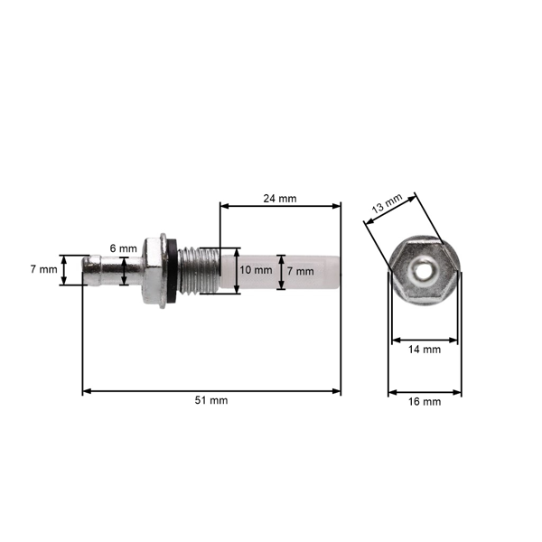 Palivová nádrž pre motory Honda GX340 GX390 (OEM 17510-ZE3-010ZA)