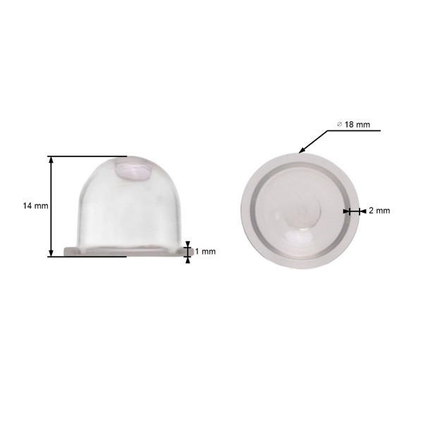 Palivová pumpička pre čínske krovinorezy a krovinorezy z hobbymarketov s objemom motora 26 cm3 32 cm3 43 cm3 52 cm3