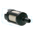 Palivový filter pre motorové píly krovinorezy a ďalšiu záhradnú techniku