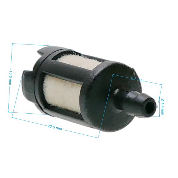 Palivový filter pre motorové píly krovinorezy a ďalšiu záhradnú techniku