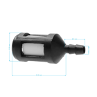 Palivový filter pre motorové píly krovinorezy a ďalšiu záhradnú techniku