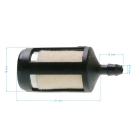 Palivový filter pre motorové píly krovinorezy a ďalšiu záhradnú techniku