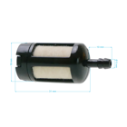 Palivový filter pre motorové píly krovinorezy a ďalšiu záhradnú techniku