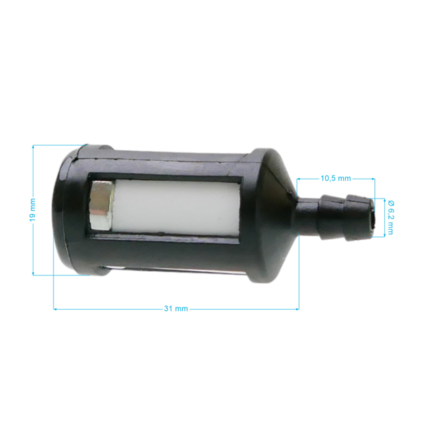 Palivový filter pre motorové píly krovinorezy a ďalšiu záhradnú techniku