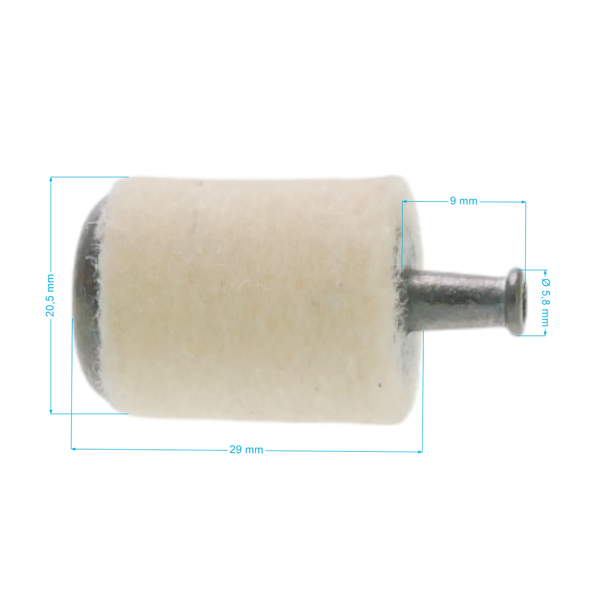 Palivový filter pre motorové píly krovinorezy a ďalšiu záhradnú techniku