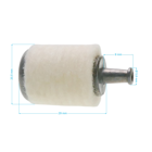 Palivový filter pre motorové píly krovinorezy a ďalšiu záhradnú techniku