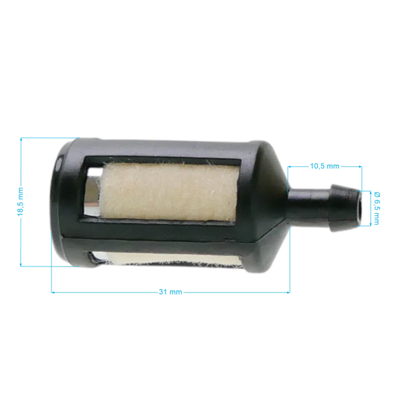 Palivový filter pre motorové píly krovinorezy a ďalšiu záhradnú techniku