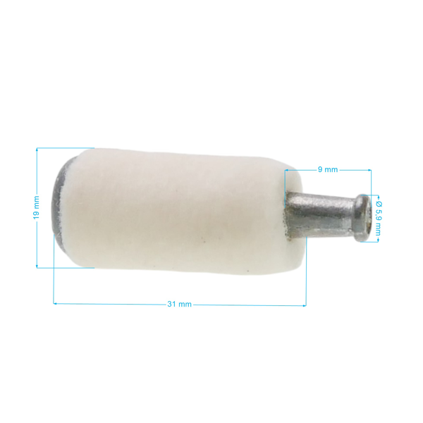 Palivový filter pre motorové píly krovinorezy a ďalšiu záhradnú techniku